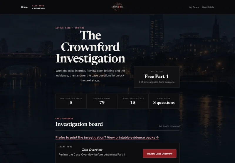 Crownford — The investigation